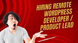 Remote WordPress Developer  Product Lead job at The Theme Foundry  Open to people worldwide [upl. by Aohk212]