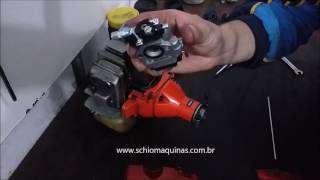 Adaptação de Carburador em Roçadeira Echo SRM2305 [upl. by Onirefez]