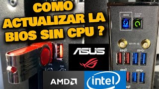 Actualización de las bios sin componentesasus asusrog flashback pc pcgaming pcgamingsetup [upl. by Ahserkal]