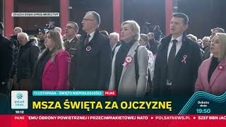 Msza św za Ojczyznę ze Świątyni Opatrzności Bożej 11 11 2024 [upl. by Ruon]