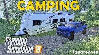 Going Camping With New Duramax amp ATV  New Map  Farming Simulator 19 [upl. by Otrebile46]