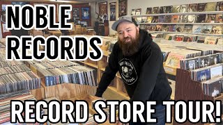 Noble Records Store Tour Vintage amp New Vinyl in North Carolina [upl. by Radferd]