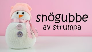 JULPYSSEL DAG 5  snögubbe av en strumpa [upl. by Julia]