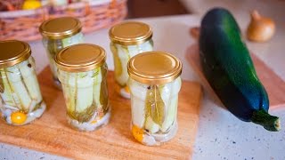 Zucchini einlegen Zucchini verwerten Video [upl. by Adnomal]