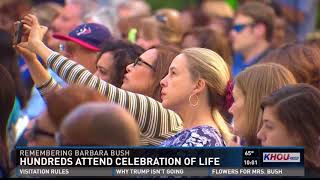 Hundreds attend celebration of life for Barbara Bush [upl. by Yrag]