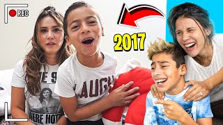 REACTING To Our FIRST EVER YOUTUBE VIDEO SO CRINGE 😂  The Royalty Family [upl. by Aidualk453]