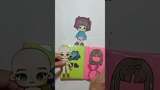 Paper diy💖 Paper doll dress up paperdoll paperdiy blindbag asmr paper craft [upl. by Mathian983]