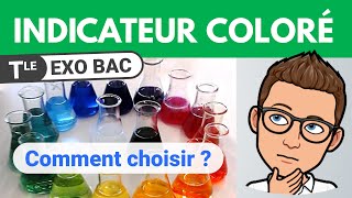 Choisir un INDICATEUR COLORÉ lors dun TITRAGE  🎯 Exercice BAC  Chimie Terminale spécialité [upl. by Kcirderf626]