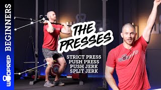 CrossFit Beginner Series The Presses Strict Push Jerk Split [upl. by Eustace]