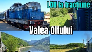 🚂🚃 Valea Oltului  Daești  Tălmaciu  din trenul R 2063 Piatra Olt  Sibiu [upl. by Maurili]