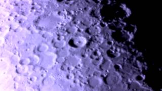 Moon  Celestron SCT 8quot Microsoft Lifecam Cinema [upl. by Hsot]