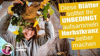 Ist das Herbstdeko oder schon Advent Ideen für Winter Dekokränze aus Laub Einfach selber machen [upl. by Bernard]