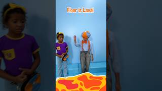 Kid Blippis ULIMATE 🔥 Floor is Lava RESCUE CHALLENGE blippi shorts [upl. by Grounds]