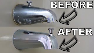 Replacing a Tub Faucet Bathtub Spout Replacement [upl. by Lettig]