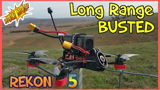 Rekon 5 HGLRC FPV Drone  Analog RANGE TEST  ðŸ˜ [upl. by Notsyrb]