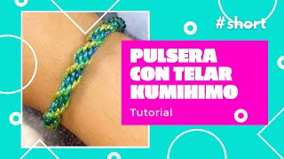 Tutorial de pulsera tejida con telar kumihimo ig crush4nails [upl. by Standish145]