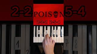 Hazbin Hotel Poison Piano Tutorial shorts [upl. by Spurgeon]