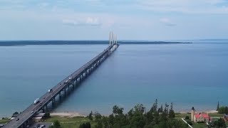 Overlooking the Mackinac bridge [upl. by Itraa]