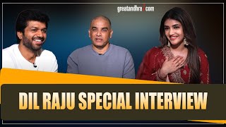 Dilraju special interview with Anil Ravipudi and Sreeleela  Bhagavanth Kesari  greatandhracom [upl. by Ahtamat300]