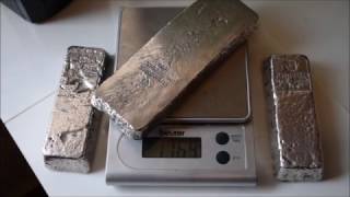 34 KILOS DE PLATA PURA EN LINGOTES DE FUNDICION 999 FINE SILVER [upl. by Enerual]