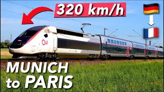 Munich to Paris at 320kmh with TGV INOUI  First class review [upl. by Wootten532]