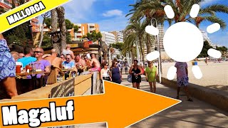 Magaluf Majorca Spain Tour of beach and resort [upl. by Anirdua]