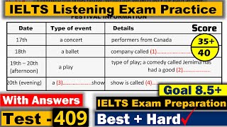 IELTS Listening Practice Test 2024 with Answers Real Exam  409 [upl. by Cutlor856]