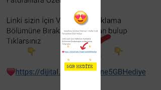 Vodafone bedava internet 2024 5GB Ücretsiz İnternet 🎉❤️ [upl. by Aubreir]