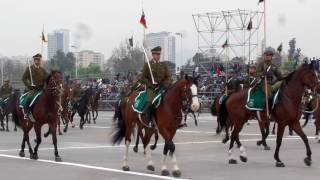 Carabineros de Chile 2016 Caballería Preparatoria Parada Militar Septiembre 2016 [upl. by Nugent525]