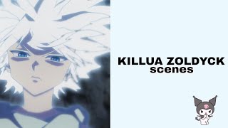 Killua Zoldyck Scenes 4k  Hunter x Hunter [upl. by Aciram198]