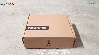 HSAIRPO SG1010P 8 Port Full Gigabit POE Switch82 [upl. by Anik464]