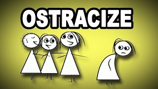 ✔️✔️✔️❌👀 Learn English Words OSTRACIZE  Meaning Vocabulary with Pictures and Examples [upl. by Venola]