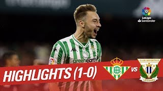 Resumen de Real Betis vs CD Leganés 10 [upl. by Terrie676]