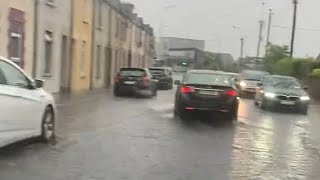 just minutes ago Storm in ireland tralee under flooding [upl. by Goldshell161]