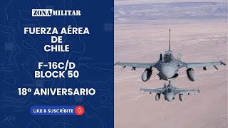 A la espera de su modernización la FACh conmemoró la incorporación de sus cazas F16CD Block 50 [upl. by Cristen]