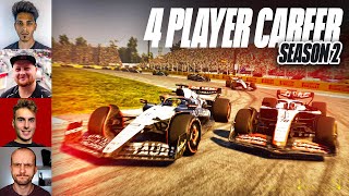 Final Race before New Contracts  F1 23 4 Player Career Mexico Gillon Mudded [upl. by Millicent155]