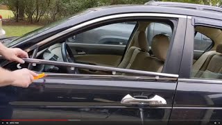 2010 Honda Accord Weather Strip Window Molding Replacement [upl. by Aeht]