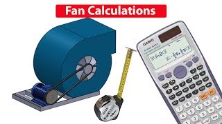 Fan amp motor CALCULATIONS Pulley size RPM air flow rate cfm hvac rtu [upl. by Yeknarf]