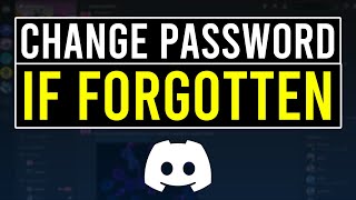 How To Change Discord Password If You Forgot It Reset Discord Password [upl. by Isayg421]