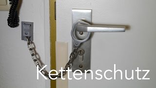 Kettenschutz an der Haustür montieren Anleitung [upl. by Dolan426]