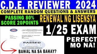 2024  CDE Validation Exam Complete Random Question and Answers  cde exam lto reviewer 2023 [upl. by Clarie]