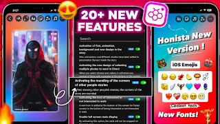 Honista lite v4 NEW 20 Features 🤯 Honista iPhone Story Setting  iOS Instagram on Android [upl. by Qerat862]