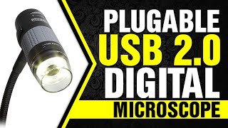 Plugable USB 20 Digital Microscope with Flexible Arm Observation Stand for Windows Mac Linux [upl. by Eblehs]