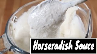 How to make an easy creamy horseradish sauce [upl. by Nyre]