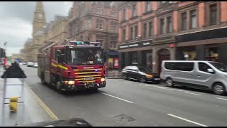 Merseyside Fire amp Rescue Service  M11P1 M11A1 Liverpool City Rescue Pump and CPL Responding [upl. by Elohcim]