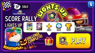 Solo Challenge Score Rally LIGHTS UP Square 🟥🟦 26500 points Match Masters [upl. by Aissak]