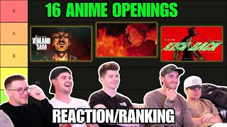 RANKINGREACTING to Openings of EVERY Anime We Watched In 2023 [upl. by Rivard]