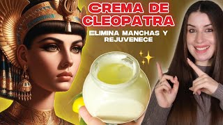 Esta es la CREMA de CLEOPATRA que ACLARA y Elimina ARRUGAS [upl. by Tadich]