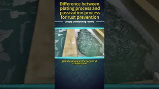 Difference between plating process and passivation process for rust prevention factory [upl. by Skrap]