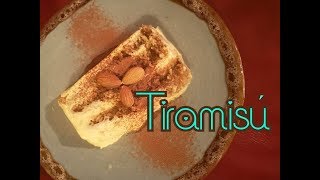 ☕TIRAMISU 🥧casero fácil rápido y DELICIOSO Sin queso mascarpone [upl. by Aicital810]